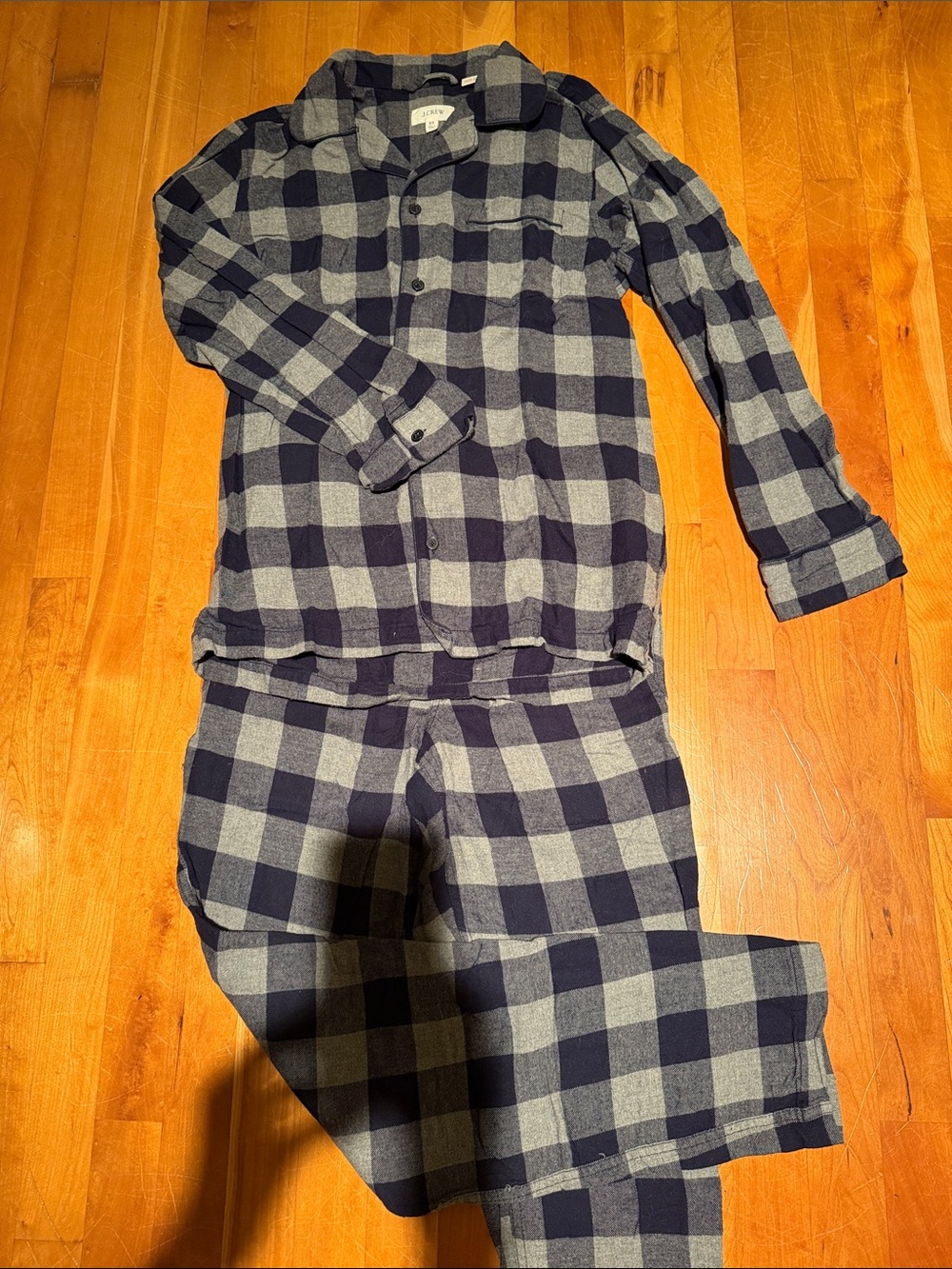 J.Crew Men’s Cotton Flannel Pajama Set Plaid XS Like New 100% cotton